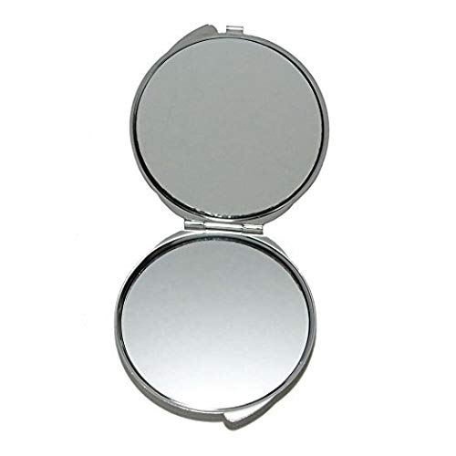 Espelho, espelho compacto, água -viva gelatinosa azul, espelho de bolso, espelho portátil