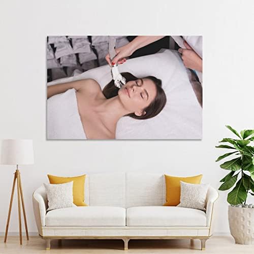Spa recebendo tratamento de beleza Arte da parede feminino Poster facial de tratamento de beleza moderna