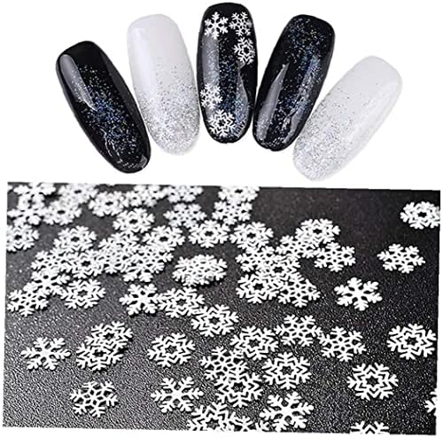 Snowflake unhas glitter de natal lantejas de unhas de unha confetes de flocos de neve para mulheres meninas