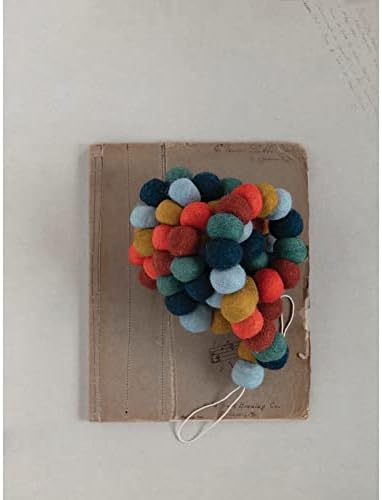 Guirlanda de bola de lã cooperativa criativa, multicolor