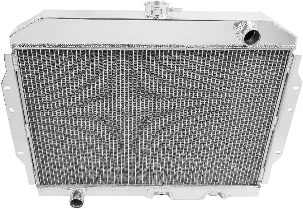 Novo radiador de alumínio Frostbite, 2 fila, estilo de fluxo, 1,57 de espessura do núcleo, compatível com 1968-1974 AMX & Jаvelin