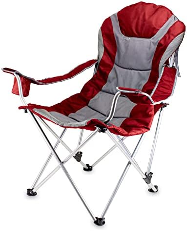 Piquennic Time NCAA Cadeira de acampamento reclinável - cadeira de praia para adultos - cadeira esportiva