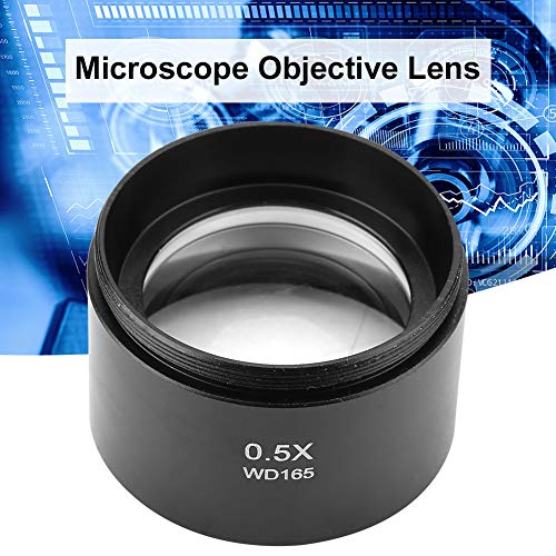 Lente objetiva auxiliar, lente objetiva de microscópio leve durável, campo de visão efetivamente aumentado