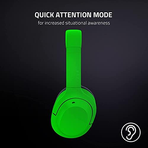 Razer Opus x fone de ouvido sem fio de baixa latência: cancelamento de ruído ativo - Bluetooth 5.0-60ms baixa latência