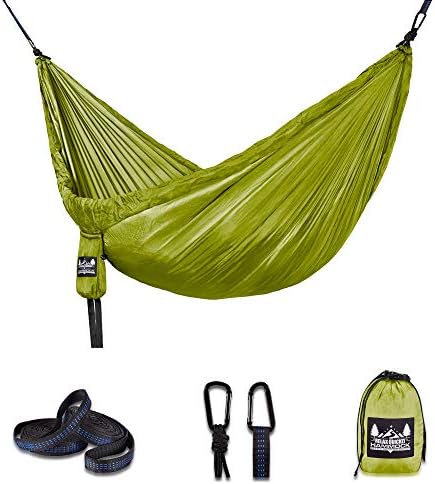 Melhor rede de camping de suprimentos ao ar livre - Hammock portátil Acessórios de acampamento único