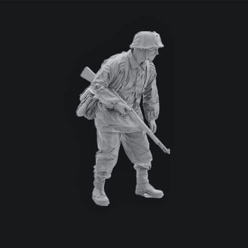 1/16 Soldado alemão da Segunda Guerra Mundial Figura Resina Figura Figura Miniatura Resina Peças