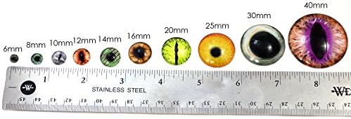 Olho de vidro de antílope único de 30 mm para esculturas de animais de taxidermia ou jóias que produzem artesanato