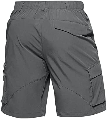 Ymosrh shorts masculinos masculinos de grandes dimensões de tamanho zíper.