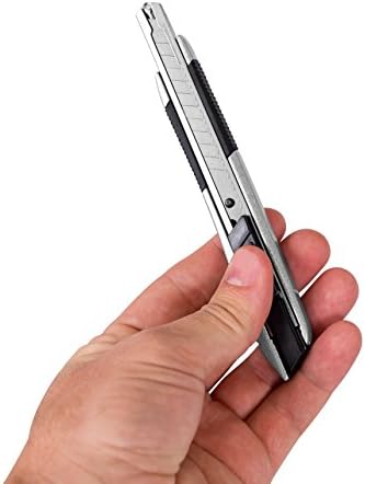 Melhor faca utilitária Snap -off da Internet - Pequeno - Conjunto de 5 pacote - Blades Clip Belt Clip -