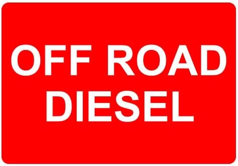Fagraphix Off da estrada Diesel adesivo Decalque auto -adesivo Segurança Rótulo industrial Fuel offroad