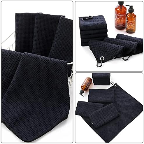FZLMYANGNDQZ 2 PCS Toalhas de golfe absorventes toalhas de limpeza multifuncionais com carabiner para