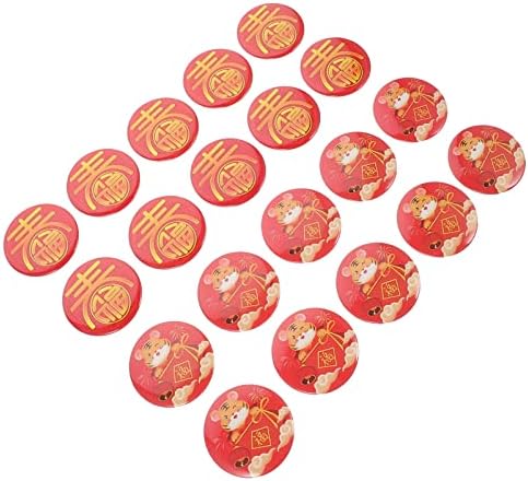 Bestoyard Kids Gifts 20pcs Chineses Badges de Ano Novo Chinês Festival de Primavera Pin Pin Cartoon Crianças Backpin