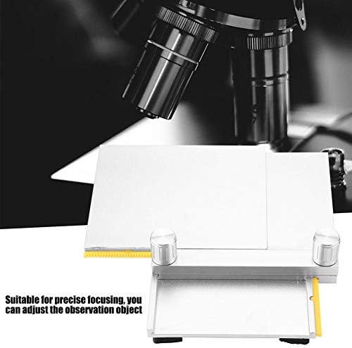 Estágio do microscópio XY, liga de alumínio Z006 Microscópio digital ajustável inferior 105x14.6x15.2mm,