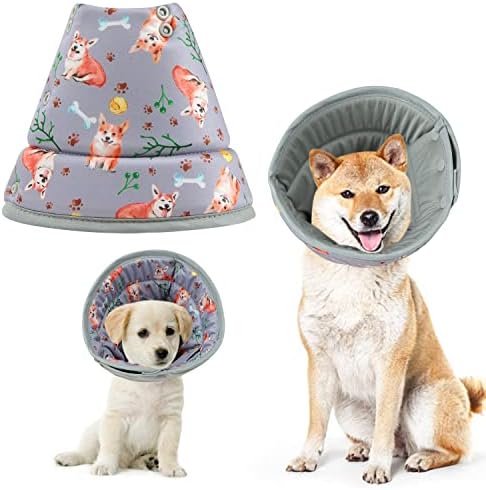 Fuz Blantaza Cone Soft Dog for Dogs Após a cirurgia, cones de cães ajustáveis ​​para cães para lamber