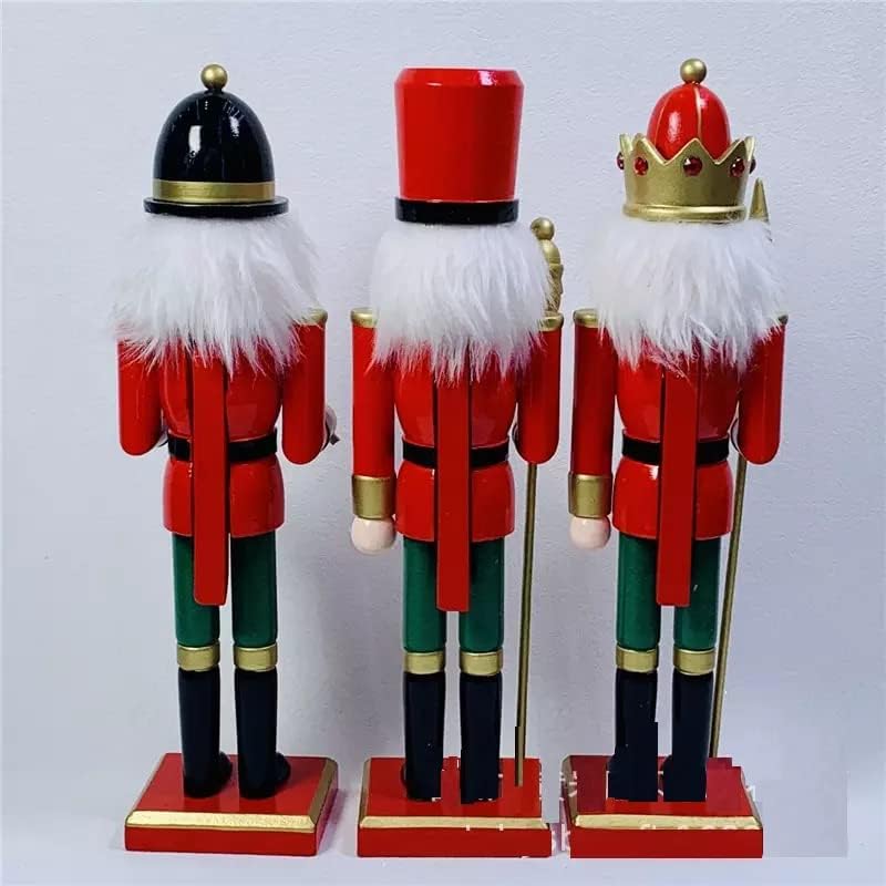 Christmas Nutcracker Decorativo de madeira 12 Soldados