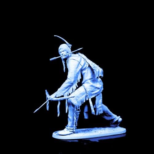 1/24 Modelo de figura de resina Resina Modelo de resina guerreira samurai sem montagem e sem pintura