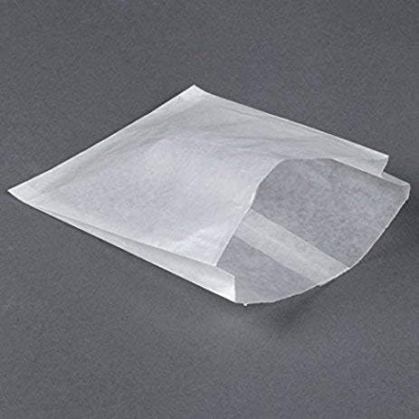 Royal7 Plain Plain 6 x 7 x 3/4 Glassine Wet Wex Paper Sandwich Sacts, bolsa de cera resistente à graça