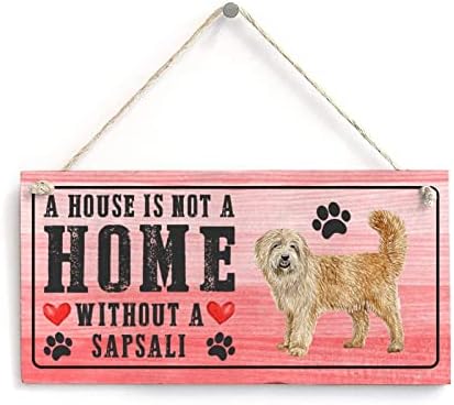 Amantes de cães citar sinal de norfolk terrier Uma casa não é uma casa sem um cachorro Funny Wood Dog Sign para
