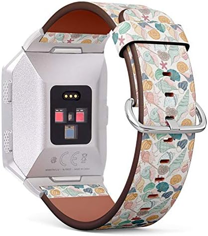 Cinta de pulseira de couro padronizada para fitbit iionic, a substituição de bandas de smartwatch smart