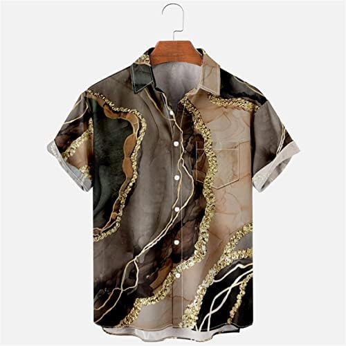 Xxbr mass de botão casual camisetas, manga curta geométrica listrada na praia tops de verão camisas havaianas