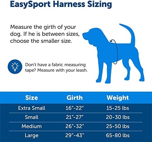 PetSafe easysport cão arnês, arnês de cachorro acolchoado ajustável com alça de controle e tubulação reflexiva,