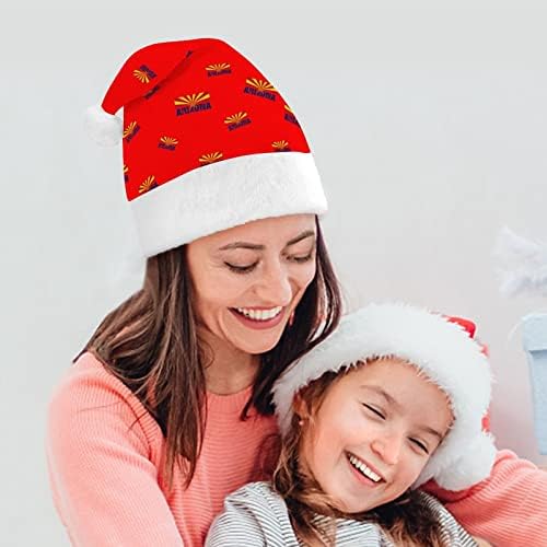 Arizona Flag engraçado chapéu de Natal Papai Noel Chapé