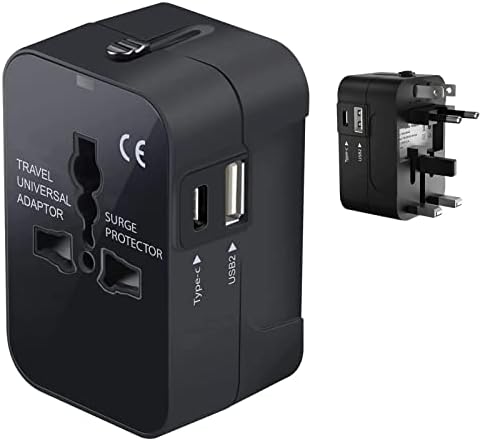 Viagem USB Plus International Power Adapter Compatível com o BlackBerry London for Worldwide Power