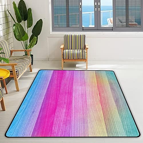 Rastreador de carpete interno brincar de tapete rosa cor azul unicórnio para sala de estar quarto
