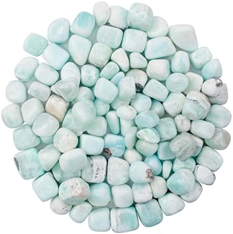 Crocon 1/2 lb azul aragonite caiu pedras e cristais Kit de pedras preciosas a granel de 1100 cards para reiki