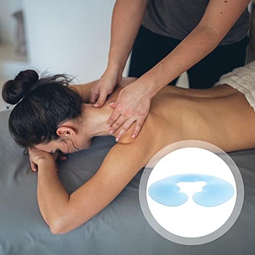 Almofado de travesseiro de viagem curado Silicone Silicone Face Down Pillow Face Spa Massage Pad para massagem