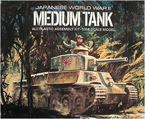 Modelo ATLANTIS AMCA313 1/48 Exército japonês Tipo 97 Tanque médio, Chiha, Modelo de Plástico, Cor Moldada