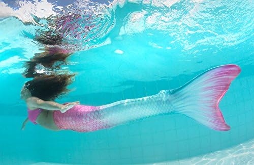 Fin Fun Limited Edition Mermaid Tail para nadar para meninas e crianças com monofin