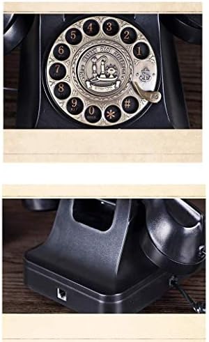Telefone antigo telefone fixo de luxo de luxo de luxo Retro com fio fixo telefone para decoração em