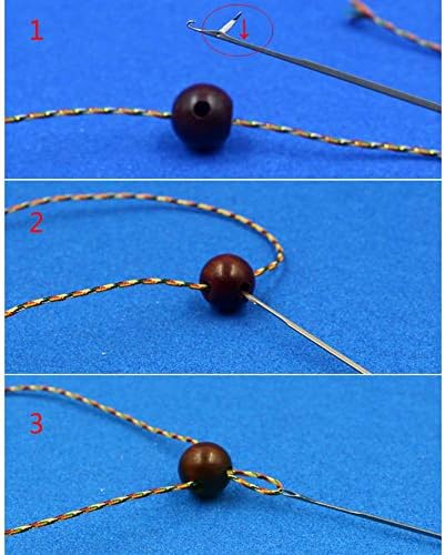 PZRT 10pcs Aço inoxidável de aço de aço A agulhas de miçóis de cordas de amarração de jóias DIY fabricando 78mm