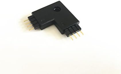 Hual e 10pcs 10mm 4 pinos em forma de L em forma de 90 graus conector feminino para o LED RGB 5050 Flex Strip