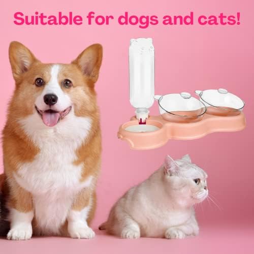 Comida de cachorro e gato e tigela de água Conjunto de água Automática alimentação de água 3 em 1 Pet Double