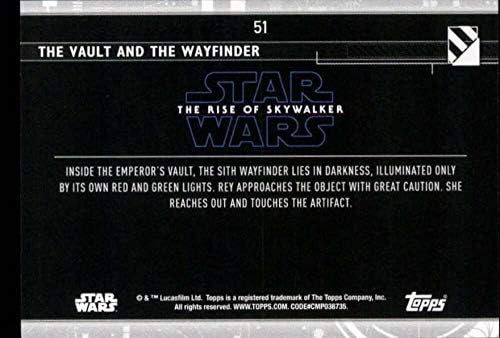 2020 Topps Star Wars The Rise of Skywalker Série 2 azul 51 The Vault e o Wayfinder Rey Trading Card