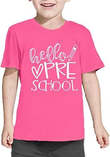 Camisa pré-escolar preguiçosa para crianças meninas de volta à escola camisa da escola Camiseta do primeiro