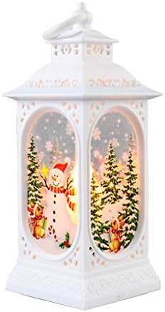Decorações de Natal, LED de Natal Painted Lamp Wind Light Mini House House Santa Snow manninets Elk Ornamentos