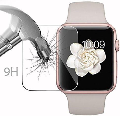 O vidro temperado de Cadorabo funciona com a Apple Watch Series 1 e 2- Smartwatch Iwatch Display de 42