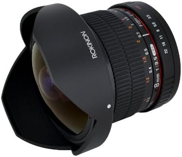 Rokinon HD8M-FX HD 8mm F3.5 Fisheye Lens para câmeras de montagem X Fujifilm
