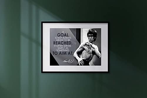 Bruce Lee Quotação Motivacional Poster Inspirador Posters Posters de ginástica Fitness Decoração de ginástica