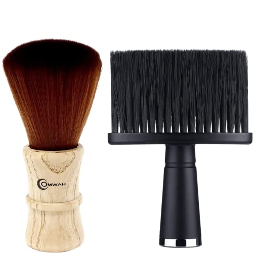 Omwah Barber e escova de espanador de pescoço de salão - Remova os cabelos soltos do decote e das orelhas após