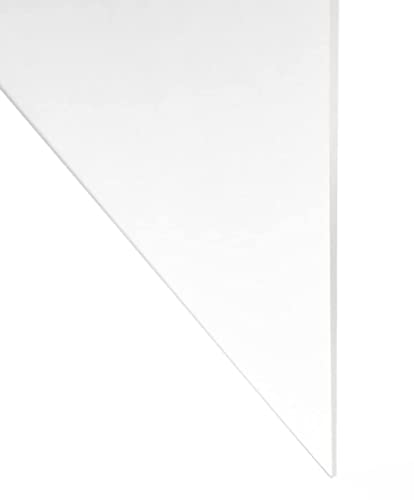 Folha de plástico de policarbonato transparente, 1/16 ”de espessura x 24” de largura x 36 ”de