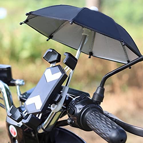 Mogen886 Mini guarda -chuva, guarda -chuva de sombreamento de navegação para telefone celular, pano