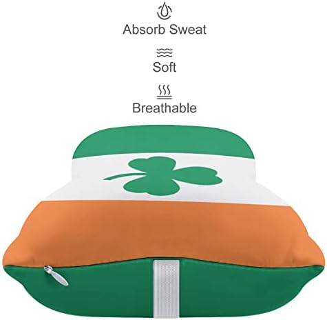 Shamrock Clover Irlanda Flag 2pcs Carconha travesseiros de pescoço de carro respirável Auto-restaurante