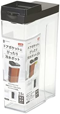 Pearl Metal HB-6709 Potão de água fria, jarro, 0,6 gal, chá vertical e horizontal, chá de cevada, feito no Japão,