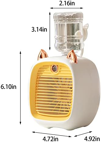 Air Condicionado portátil - Fan de ar condicionado de ar condicionado de água engraçado, fofo de ar condicionado