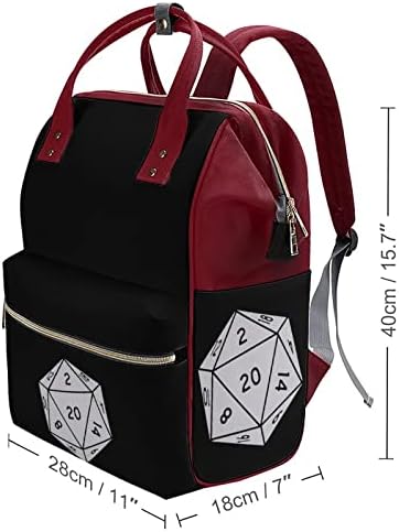 Mochila de bolsa de fraldas D20 Backpack de grande capacidade Bolsa de viagem à prova d'água Mommy Bolsa