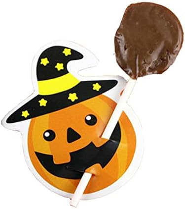 20pcs de Natal Halloween Candy Candy Card Ghost Pumpkin Lollipop titular Biscoits decoração infantil